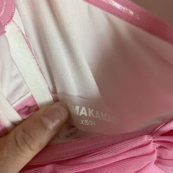 Norma Kamali Pink Walter Ruched Off‎ The Shoulder Fishtail Gown Size XS - Picture 13 of 16